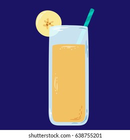 Tasty summer drink. Good for menu design. Vector illustration