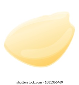 Tasty sunflower seed icon. Cartoon of tasty sunflower seed vector icon for web design isolated on white background