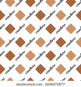 Azulejos saborosos crocantes silhuetas padrão. Perfeito para roupas de cozinha, embalagens de alimentos ou qualquer projeto culinário, este padrão traz um toque de capricho e gosto para suas criações.