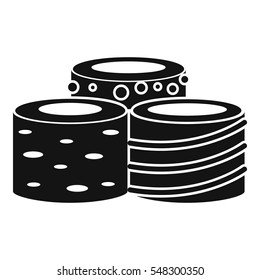 Tasty Turkish delight icon. Simple illustration of tasty Turkish delight vector icon for web