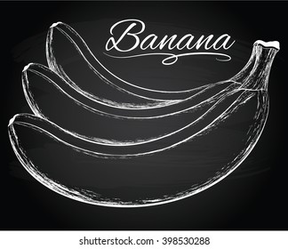 Tasty vector bananas illustration