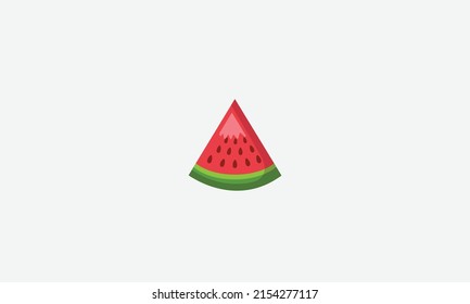 Tasty Watermelon Fruit vector logo design