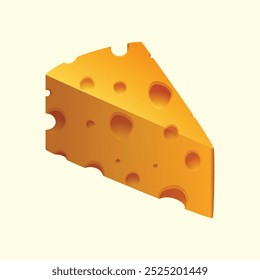 leckerer gelber Käse, Vektorgrafik