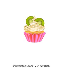 saboroso e gostoso Cupcake Vetores 