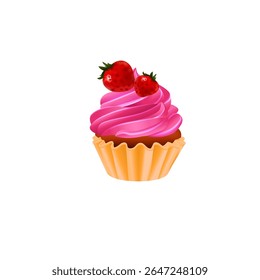saboroso e gostoso Cupcake Vetores 