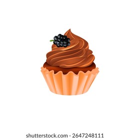 saboroso e gostoso Cupcake Vetores 