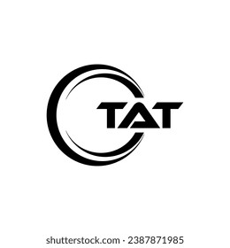 TAT Letter Logo Design, Inspiration for a Unique Identity. Modern Elegance and Creative Design. Watermark Your Success with the Striking this Logo.