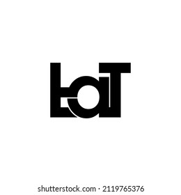 tat letter original monogram logo design