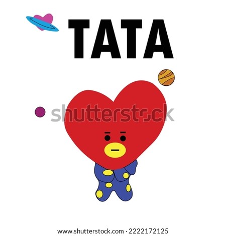 tata cute with the astronot