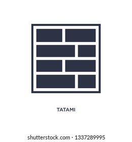 tatami isolated icon. Simple element illustration from asian concept. tatami editable logo symbol design on white background. Can be use for web and mobile.
