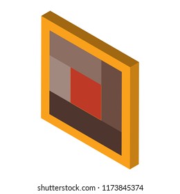 Tatami isometric left top view 3D icon