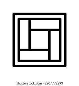 tatami line icon illustration vector graphic