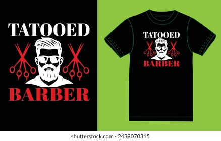 Tataooed barber t shirt design