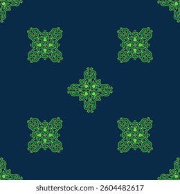 Tatar Native Ornamental border in Arabic style. Ornamental circle with colorful gradients in tatar tradition.