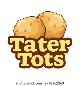Tater tots vector logo design
