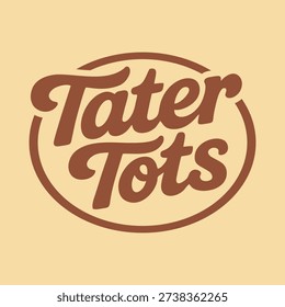Tater tots vector logo design