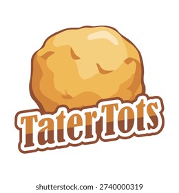 Tater tots vector logo design