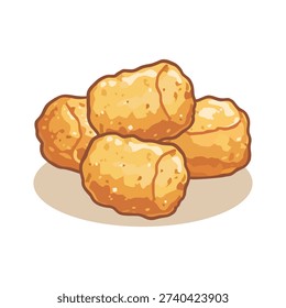 Tater tots vector logo design