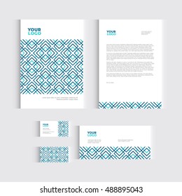 tationary, brochure, flyer or report for vector business template. Vector illustration