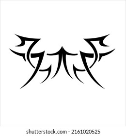 Tatuaje 2. Ilustración vectorial, imagen, gráfico informático