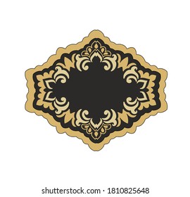 TATOO ANCIENT ROUND ARAB STYLE SYMBOL ORNAMENTAL MANDALA 