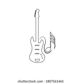 TATOO SYMBOL MUSICAL ICON GUITAR