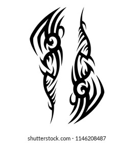 Tatoo Tribal Design Shoulder, Sleeve Pattern Tattoo Art Deco Design  Swirl Pattern Style