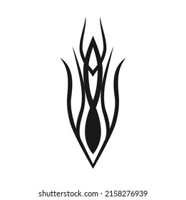 ilustración tribal de diseño de vector plano simple