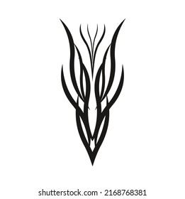 tatoo tribal simple flat vector design illustration