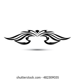 Tatoo.Fire flame. Abstract element for design. Vector illustration.