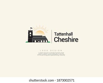 Tattenhall Cheshire , sun rising through a building, suitable for Tattenhall's promotional adverts and campaigns