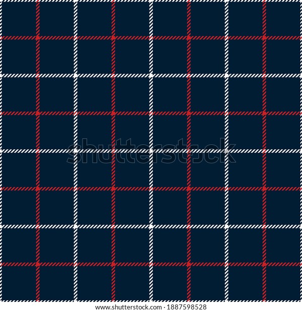 Tattersall check pattern in blue, red, white.\
Seamless classic tartan plaid background for menswear and\
womenswear coat, shirt, jacket, or other modern autumn and winter\
fashion textile\
print.