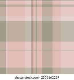 Tejido de fondo de tela Tattersall, delicado tartán sin costuras a cuadros. Patrón de verano comprobar la textura del Vector en colores pastel y paleta de colores claros.