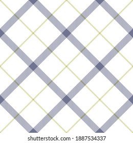 Tattersall pattern in purple, green, white. Textured seamless tartan plaid background graphic for flannel shirt, blanket, duvet cover, skirt, or other modern classic spring and summer textile print.