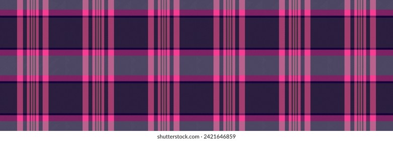 Tattersall tartan seamless plaid, micro pattern background texture. Flow fabric textile check vector in dark and grey color.