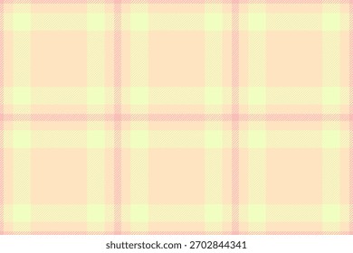 Tattersall textura sem costura cheque, coloque tecido de tartan. Complexidade padrão de fundo vetor xadrez na paleta de cores clara e bisque.