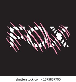 tatto fox font illustration design