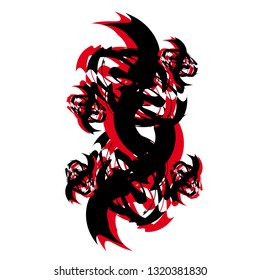 Tattoo. Abstract Dragon