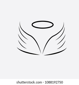 tattoo angel wings - vector illustrator