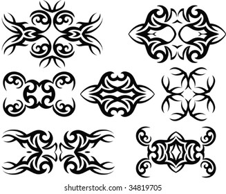 Tattoo Arm Band Set Stock Vector (Royalty Free) 34819705 | Shutterstock