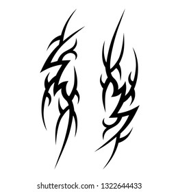 tattoo art tribal sleeve pattern design isolated