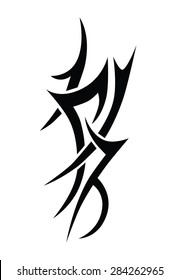 Tattoo art tribal vector designs. Abstract pattern logo design on white background. Fashion ideas tattoos art pattern for woman and man body art. Template embroidery clothing, office interior design.