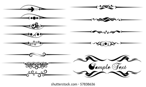 Tattoo artwork collection, element for design.