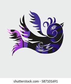 Tattoo birds graphic design vector art