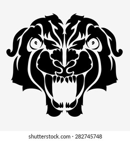 tattoo Black Panther vector.
