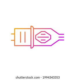 Tattoo cartridge gradient linear vector icon. Special containers for tattoo ink. Professional equipment for painting. Thin line color symbols. Modern style pictogram. Vector isolated outline drawing