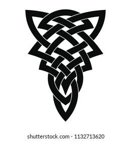 Tattoo Celtic National Ornament Interlaced Ribbon Stock Vector (Royalty ...