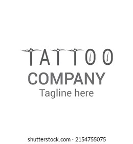Tattoo company logo, beauty logo. 