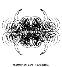 Tattoo. Decorative abstract ornament, element template vector 
