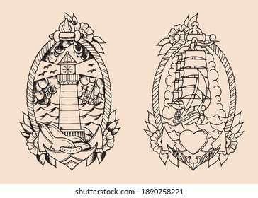 15,434 Ship tattoo Images, Stock Photos & Vectors | Shutterstock